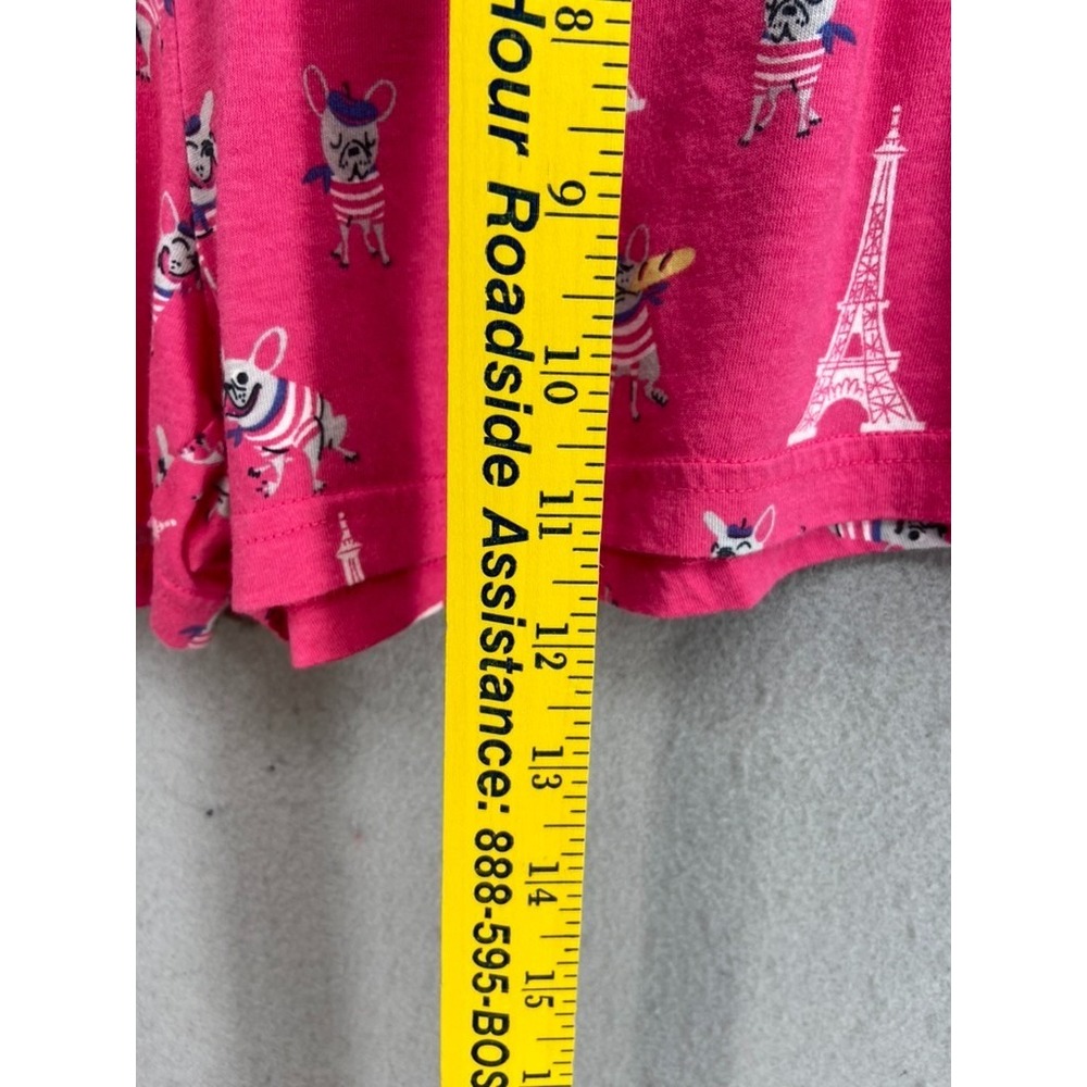 Nite Nite MUNKI MUNKI Pajamas Women L Pink PJ Shorts French Bulldogs Paris 2pc - Picture 11 of 15